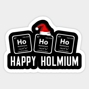 Happy Holmium Sticker